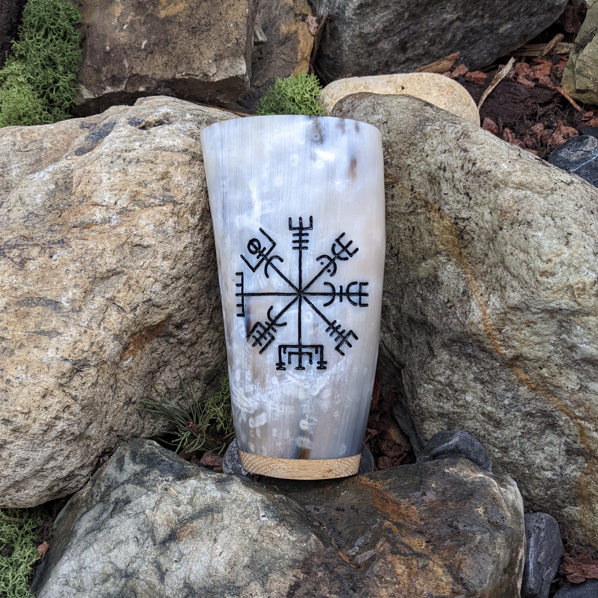 Vegvisir Mug - Horn mug - Horns of Odin