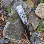Vegvisir Drinking Horn - Drinking horn - Horns of Odin