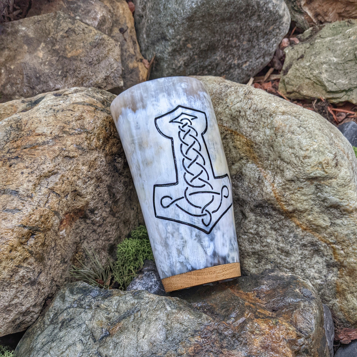 Mjolnir Mug - Horn mug - Horns of Odin