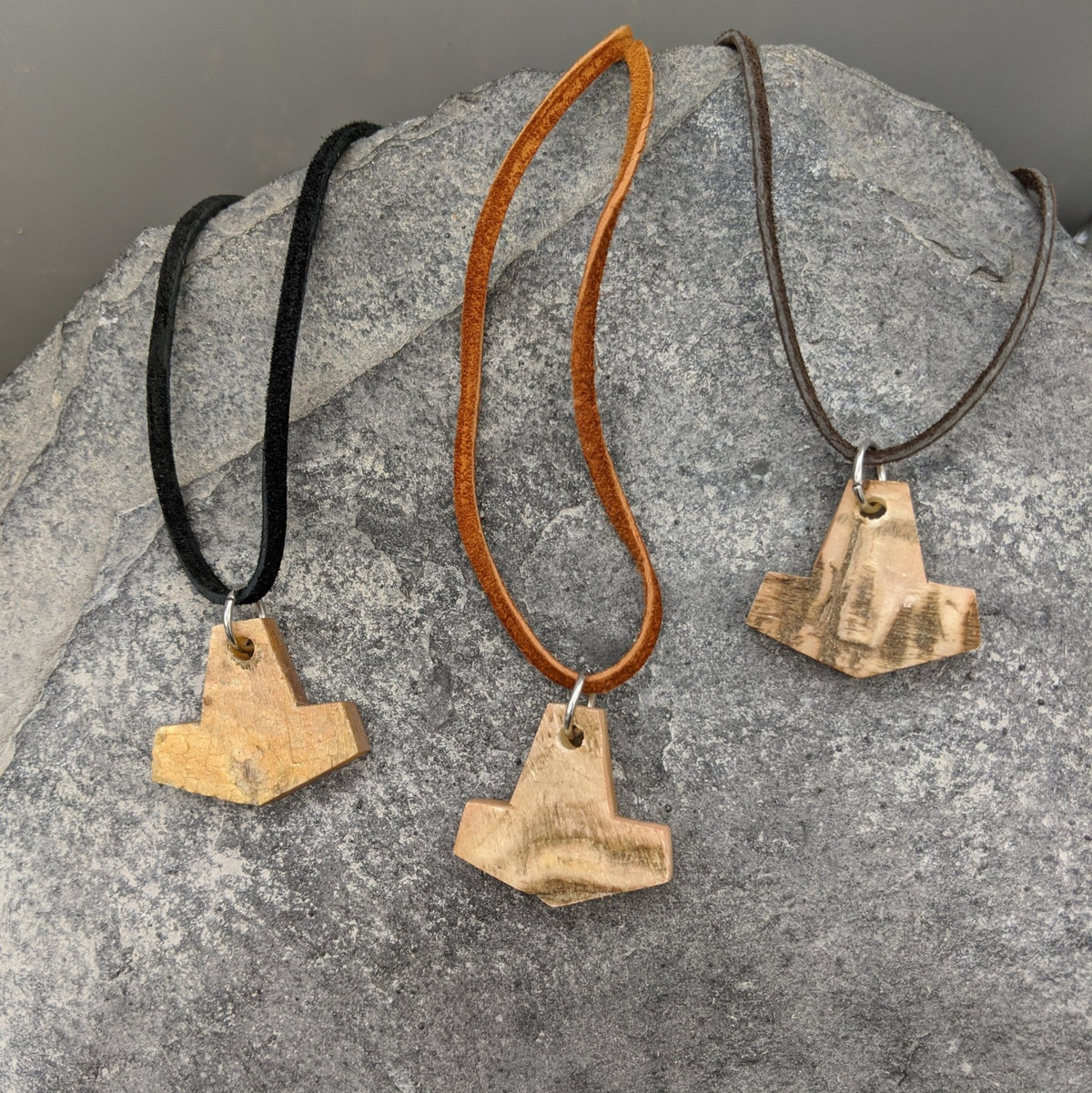 Mini Rams Horn Mjölnir Pendant - Pendant - Horns of Odin