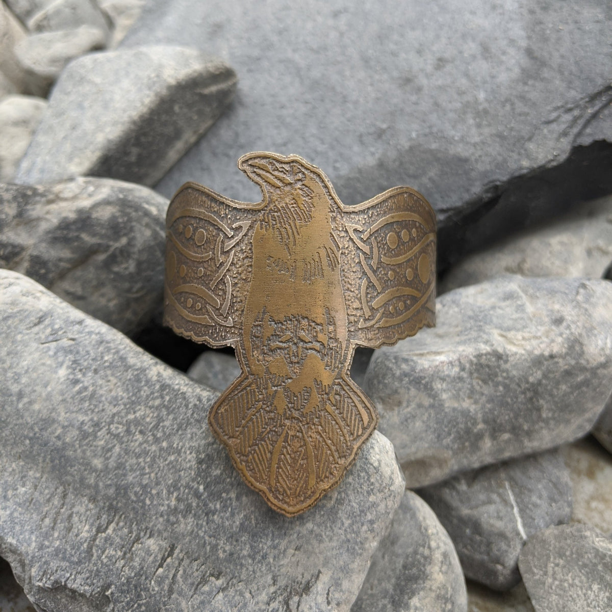 Raven Cutout Cuff - Cuff - Horns of Odin
