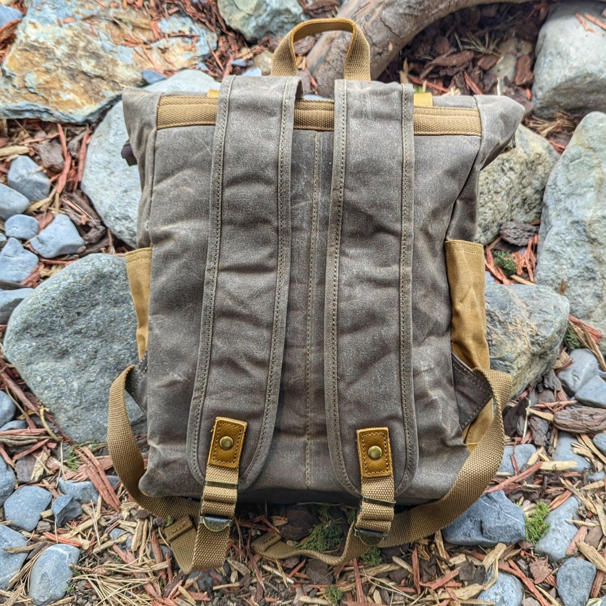 brothers leather supply co canvas windy city backpack The Wanderer's Backpack – Horns of Odin