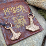 Thor and Sif's Mjolnir Pendants (Copper)
