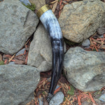 Berserker's Drinking Horn - Brass