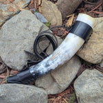 Large War Horn with Shoulder Strap