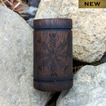 Helm of Awe Wooden Candle Holder - New Design