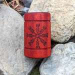 Helm of Awe Wooden Candle Holder - New Design