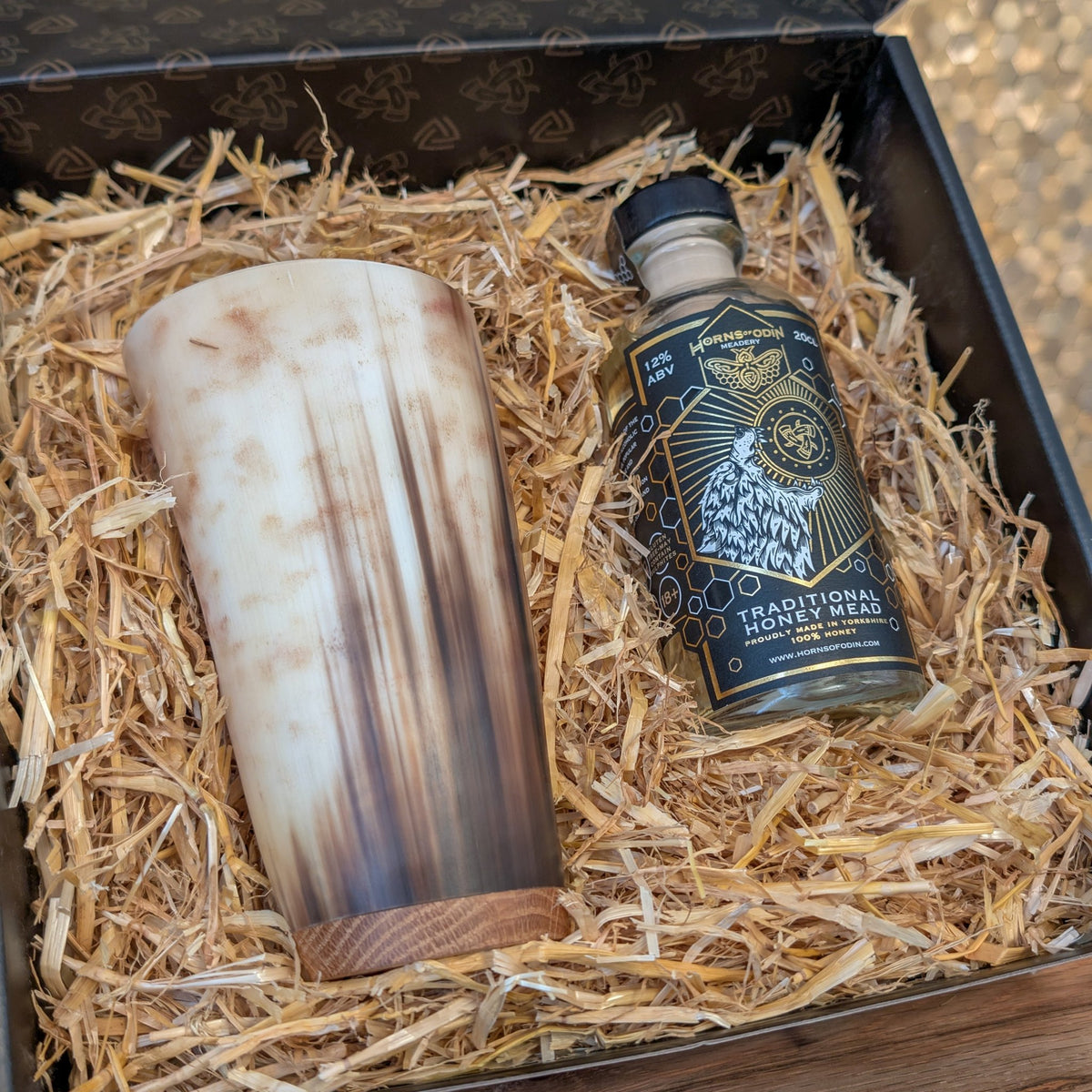 Mead & Horn Mug Gift Set - Horn mug - Horns of Odin