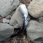 Triquetra (Relief) Drinking Horn - A Grade - Drinking horn - Horns of Odin