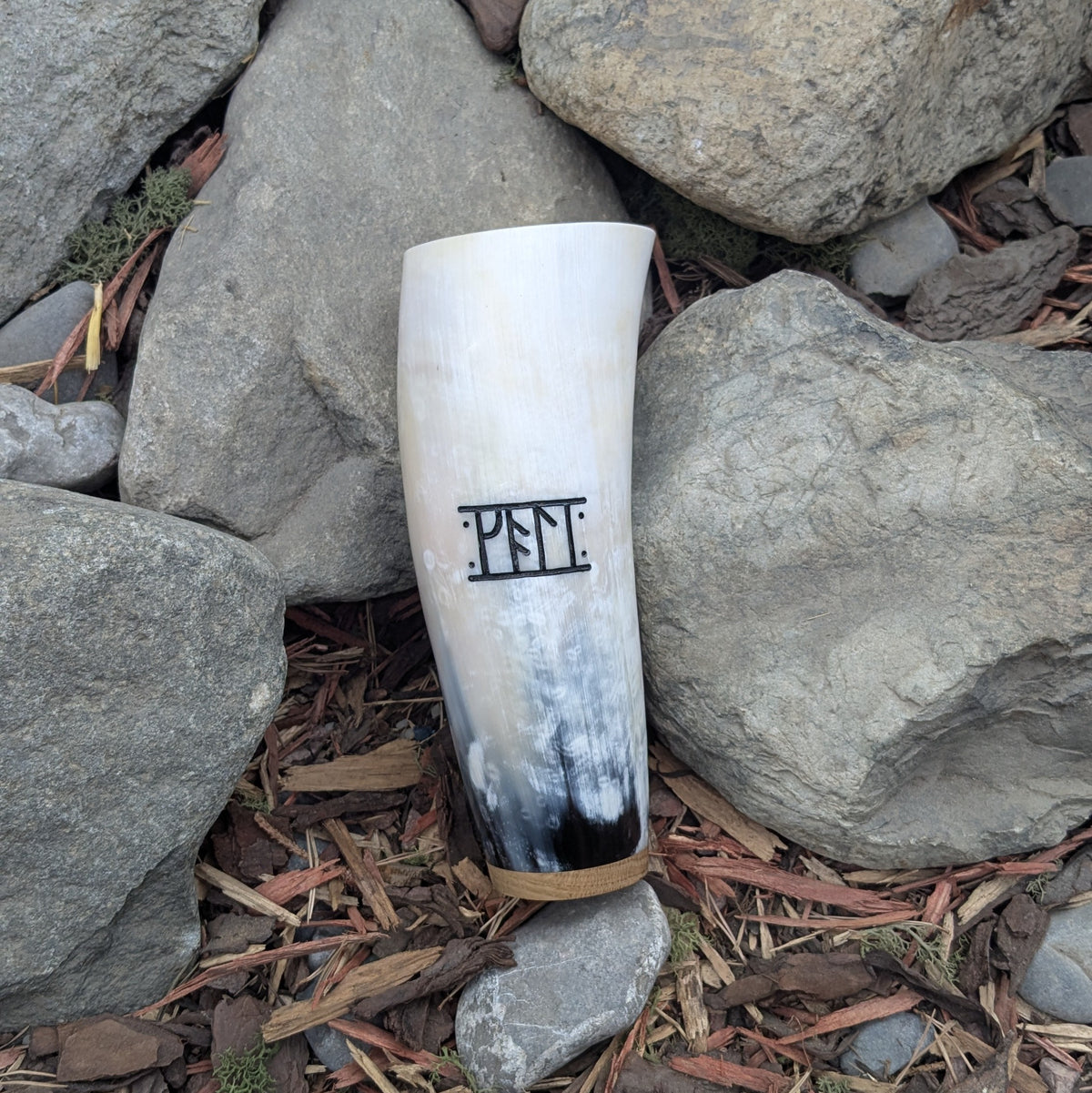 Horn Mug name in Runes Cole -A Grade