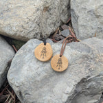 Wooden Bind Rune Pendant