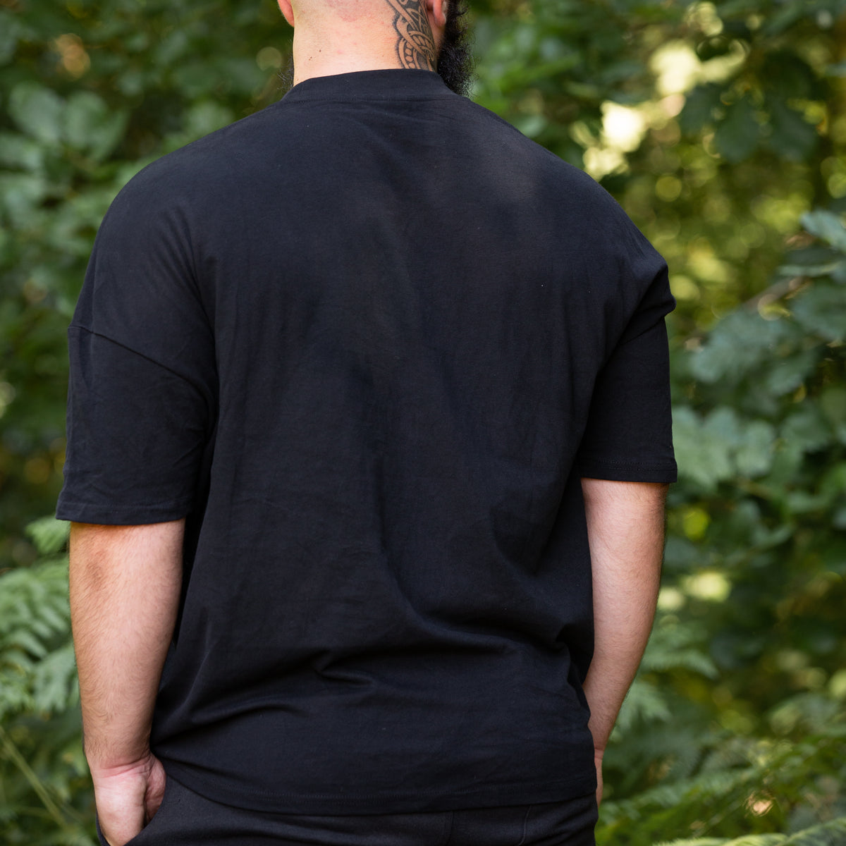Embroidered Runic Tee (Black)