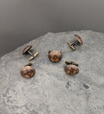 Rune cufflinks, Copper