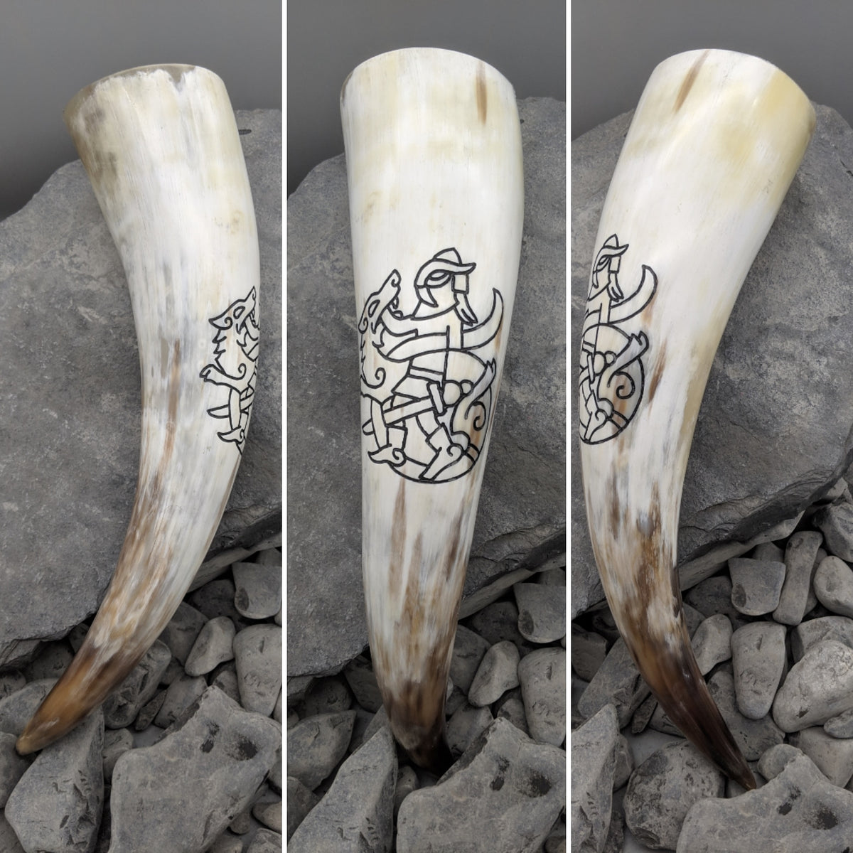 The Binding of Fenrir drinking horn