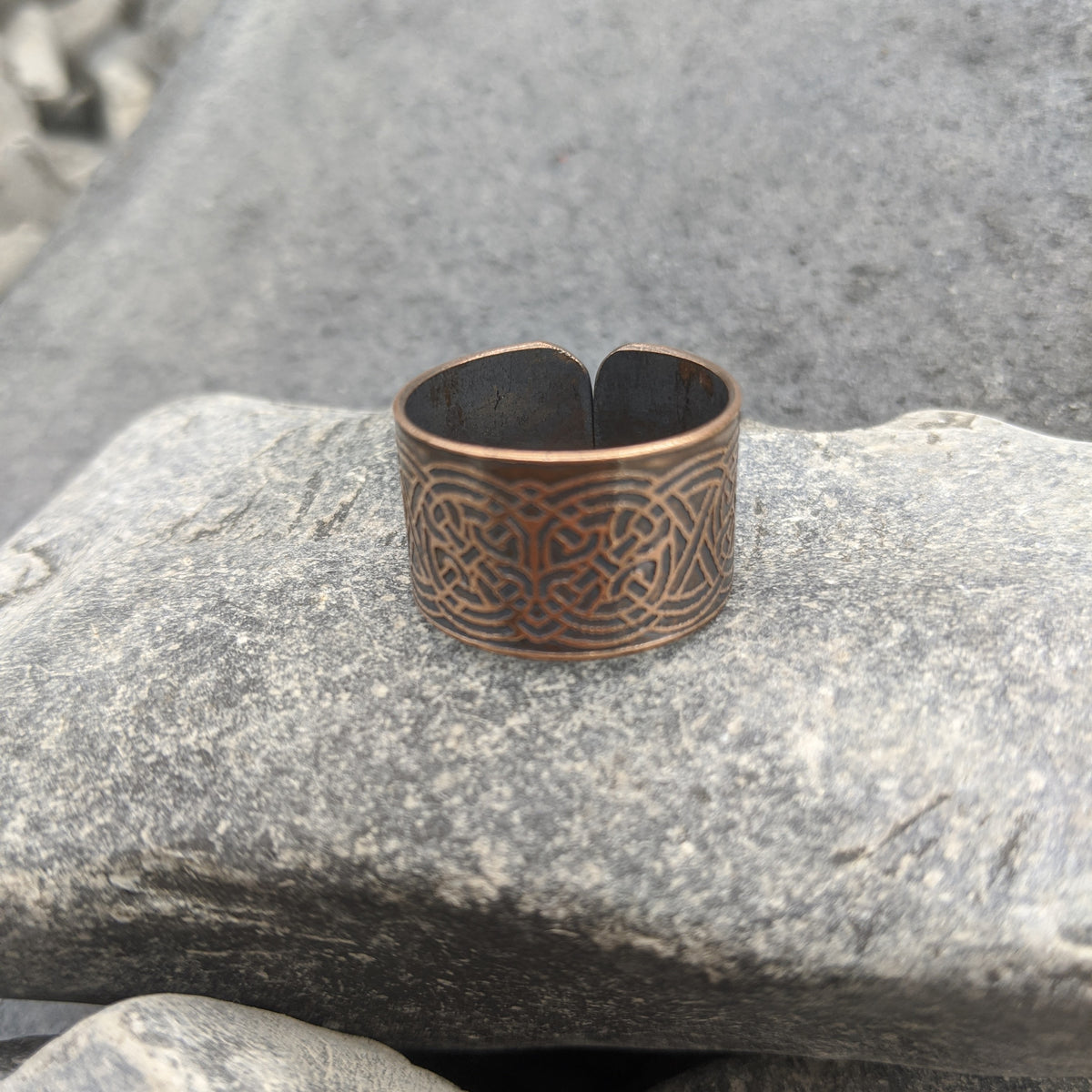Adjustable Knotwork ring, Copper