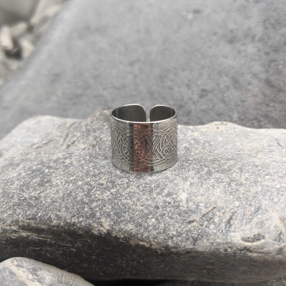 Adjustable Knotwork ring, Steel
