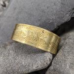 Hugin and Munin cuff- Brass
