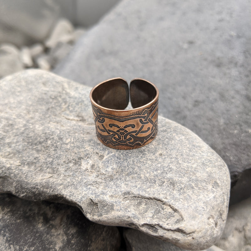Adjustable Norse ring- Copper