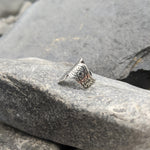 Silver Raven ear ring