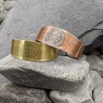 Helm of Awe Cuff- Brass/Copper
