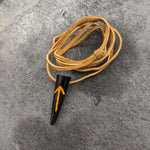 Rune horn pendant with black ink (Younger Futhark)