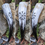 Vegvisir drinking horn