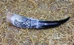 Mjolnir (hatched) drinking horn