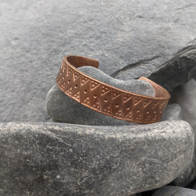 Birka Oath Ring - Copper arm ring with Birka Design 