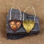 Triple raven earrings