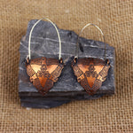 Triple raven earrings (Copper)