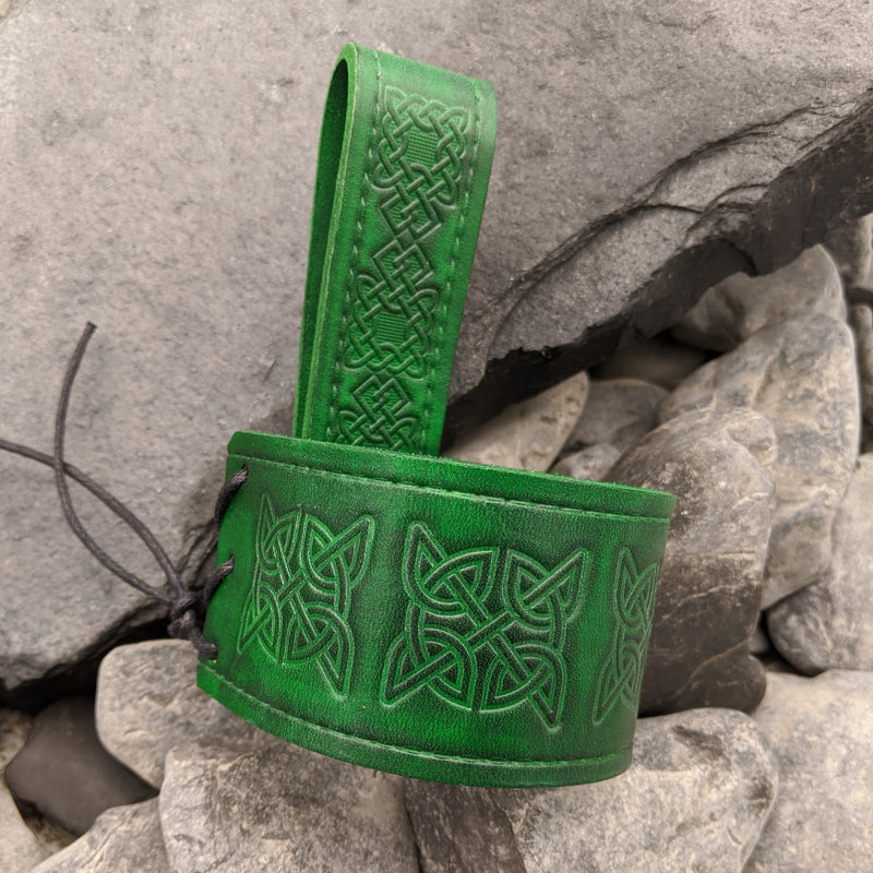 Norse knot belt hanger- Green